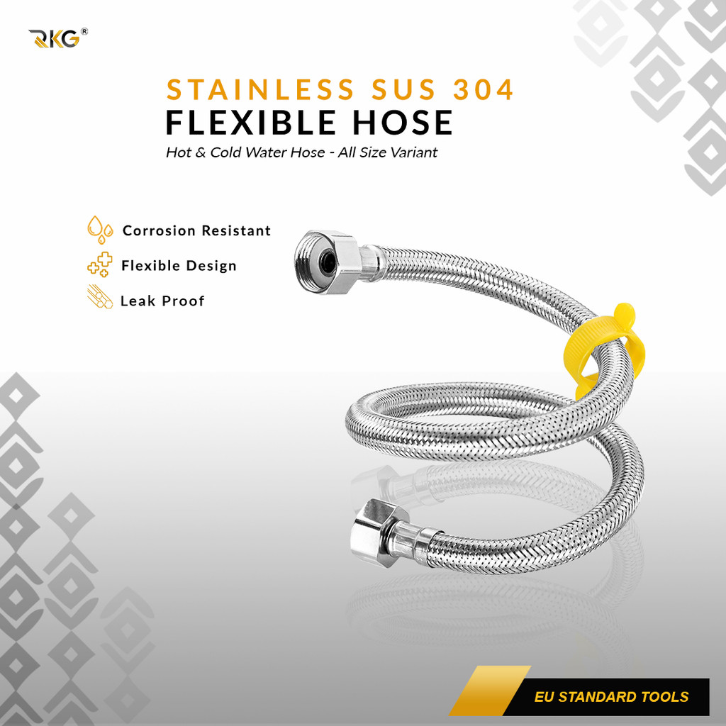Selang Shower Flexible Hose Hot & Cold Stainless SUS 304