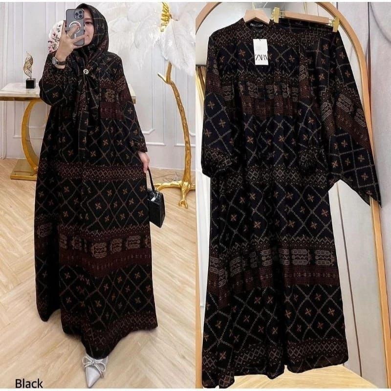 BAHAN PREMIUM / FREE HIJAB Gamis Rayon Diamond Premium Terbaru Gamis Dress Wanita Kekinian - Gamis S