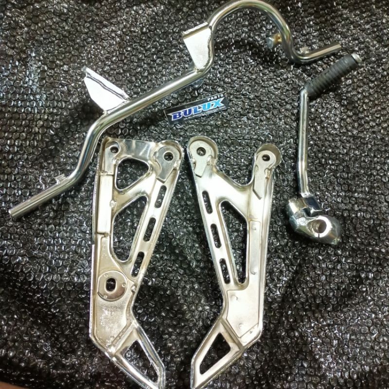 BREKET BARSTEP BESI INJAKAN STEP DEPAN BELAKANG RX KING NEW 1995-2006 CHROME KUALITAS ORIGINAL