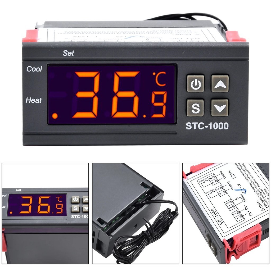 Termostat Thermostat Digital STC-1000 Mesin Tetas Telur Penetas
