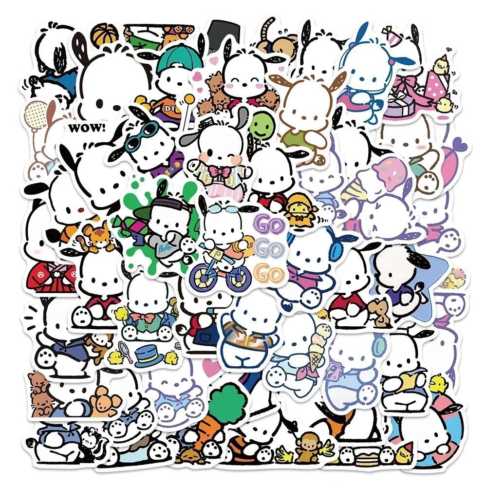 

Pochacco Stickers Cartoon Sanrio Aesthetic DIY Scrapbooking Laptop Luggage Waterproof Cute Stickers for Kids Girls