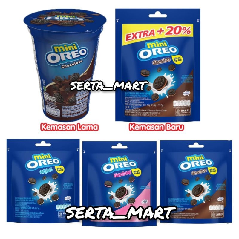 

pekanbaru / Oreo Mini Cup 61.3gr - Biskuit Mini Oreo Coklat / Vanilla / Strawberry 61gr