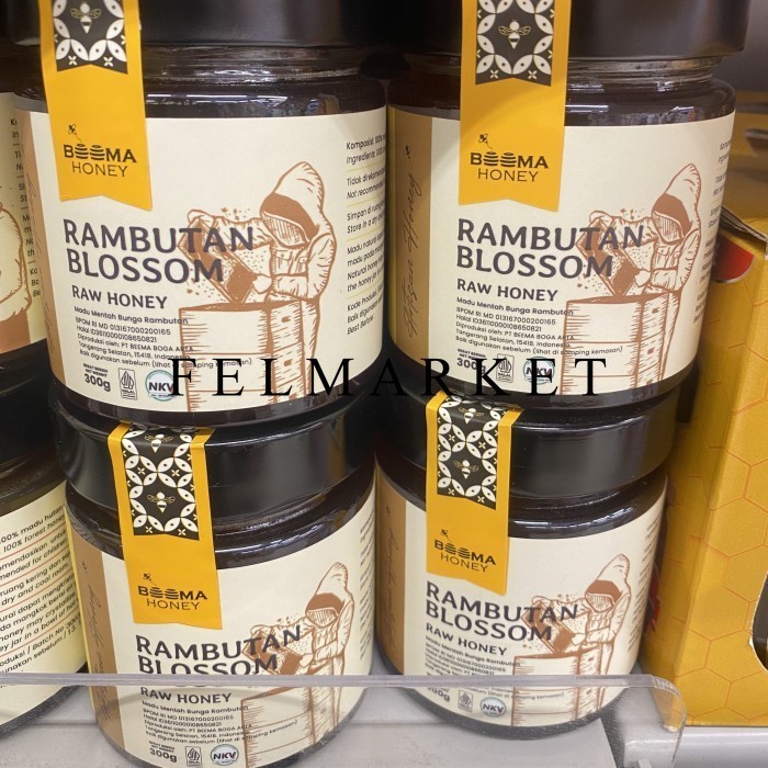 

Beema Honey Rambutan Blossom Raw Honey / Madu Mentah Bunga Rambutan / 300 gr