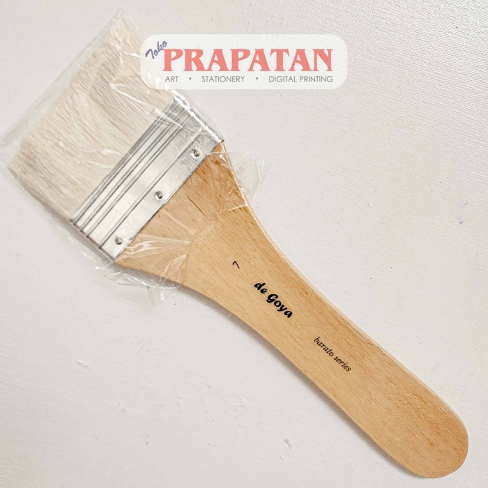 

promo -De Goya tercolor Brush Barato Hake Goat Hair Flat / Kuas Lukis - no 6