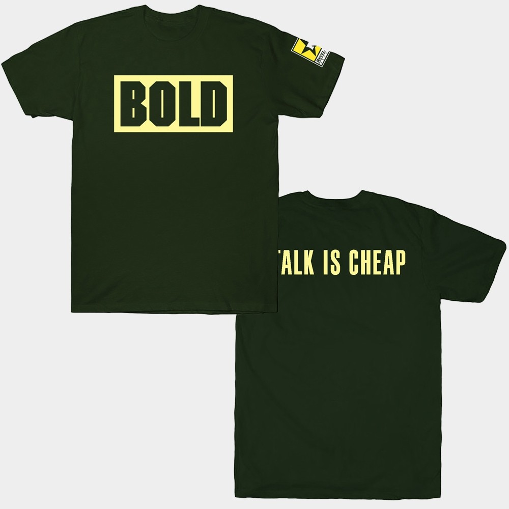 Kaos T shirt Musik Band Old school hardcore Bold talk is cheap