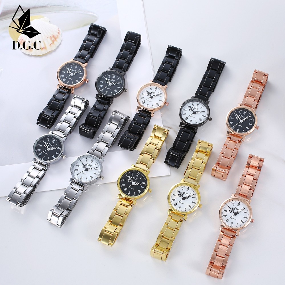 [BIG SALE] DGC Jam Tangan Wanita  Jam tangan wanita kasual versi Korea jam tangan tali Rantai W293