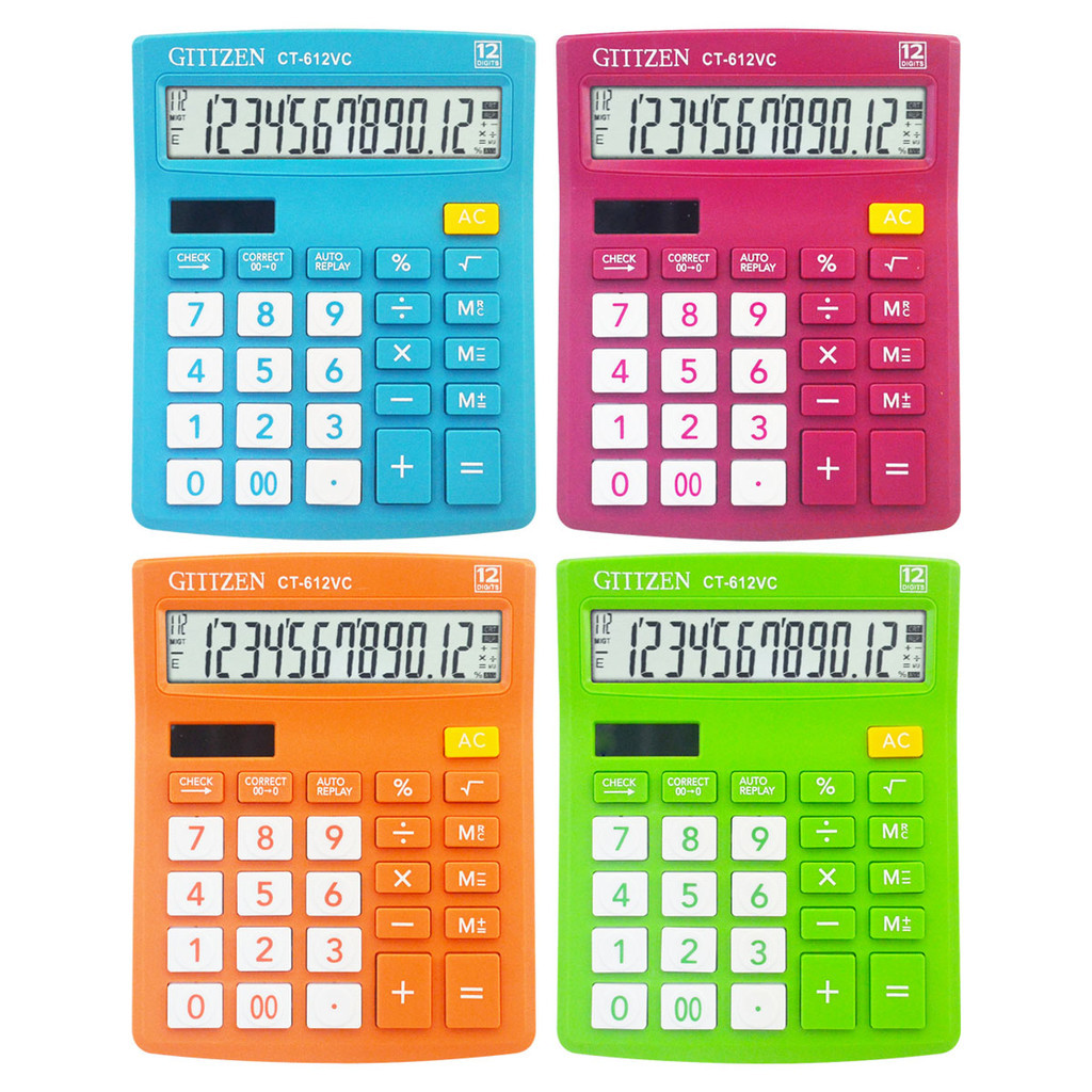 

CANZEN CT-612VC Calculator 12 Digit Kalkulator Gtttzen Check And Correct