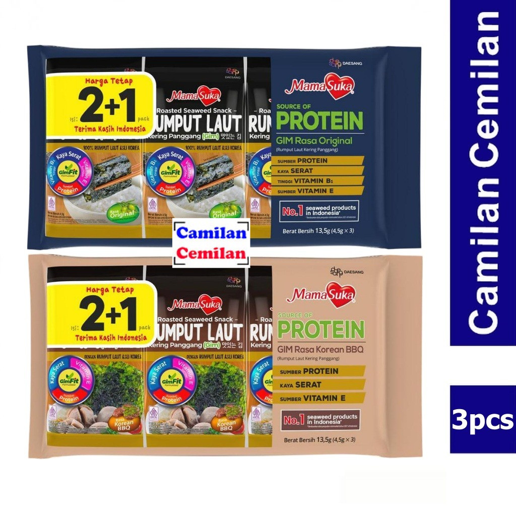 

Mamasuka Rumput Laut Panggang isi 3 pcs x 4.5 gr