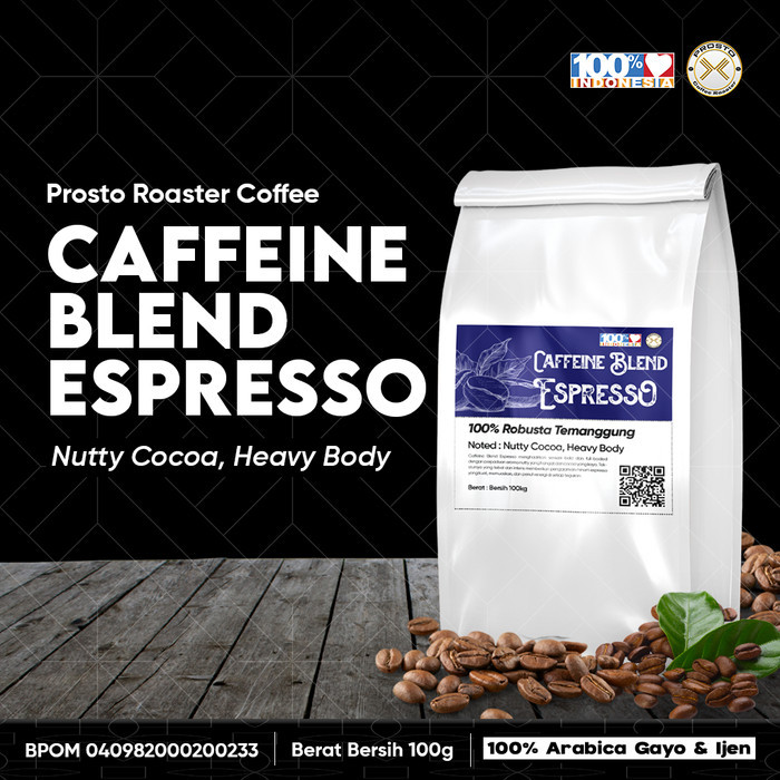 

CAFFEINE 100% FULL KOPI ROBUSTA 1KG Biji/Bubuk | Roast Beans - BIJI