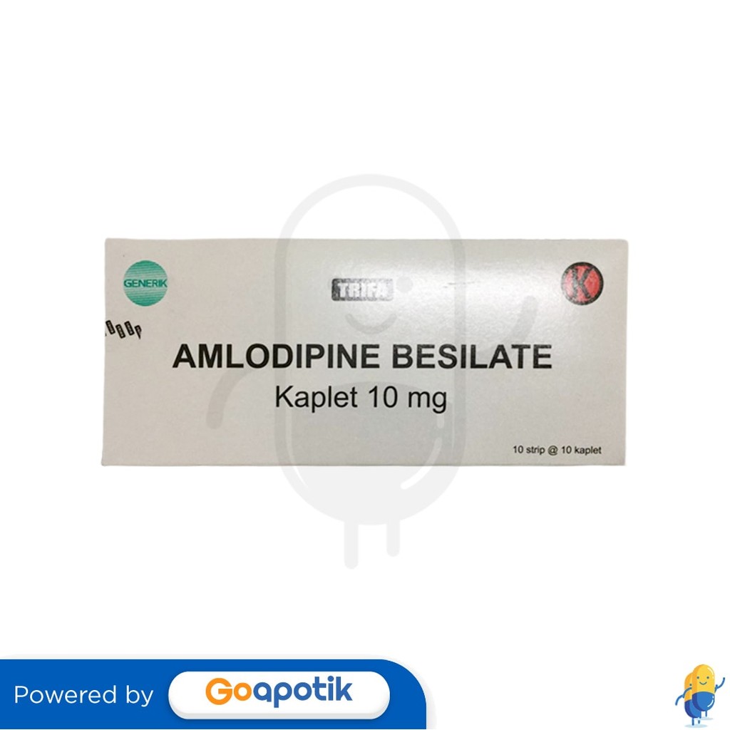 Amlodipine Besilate Trifa 10 Mg Box 100 Tablet