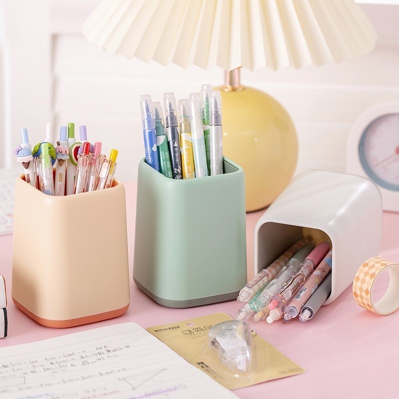 

Tempat Pensil Dan Pulpen Polos Simple Serbaguna Minimalis Pen Holder 929