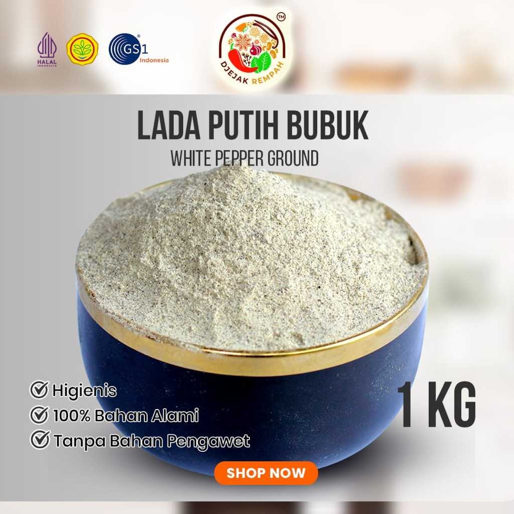 White Pepper Powder 1 Kg / Lada Putih 1kg / Lada putih bubuk / lada putih