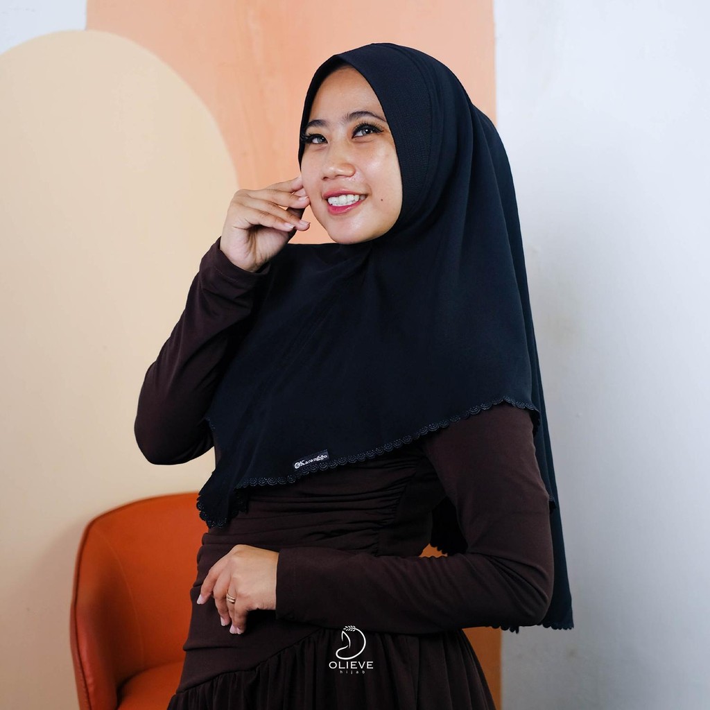 Hijab Mu ~ Hijab Khimar Santana Pet Softpet Kerudung Instan Jilbab standar dengan Pad OOTD Fashion W