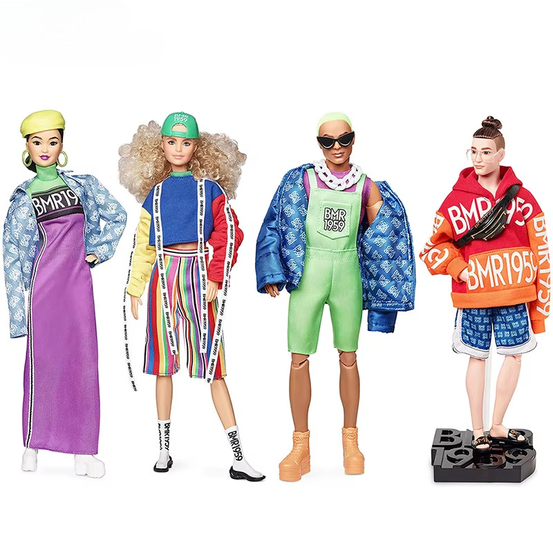 BMR1959 Original Barbie Doll Ken Boyfriend Casual Street Fashionista Dolls for Girls Tide Clothes Co