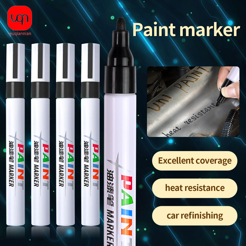 

WQN-1PC Paint Marker Oil-Based Waterproof Doodle Pen Calligraphy Painting DIY Graffiti Art Supplies