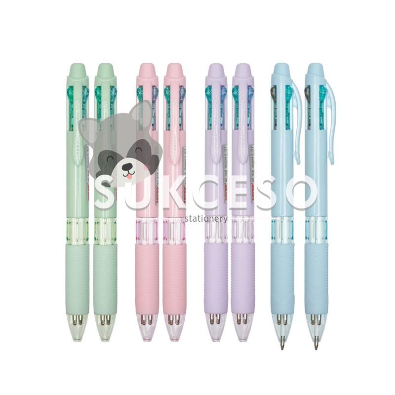 

Ball Pen Joyko BP-348 Quaco 4 Warna Color 0.7mm / Pulpen Pena 4 Warna Color