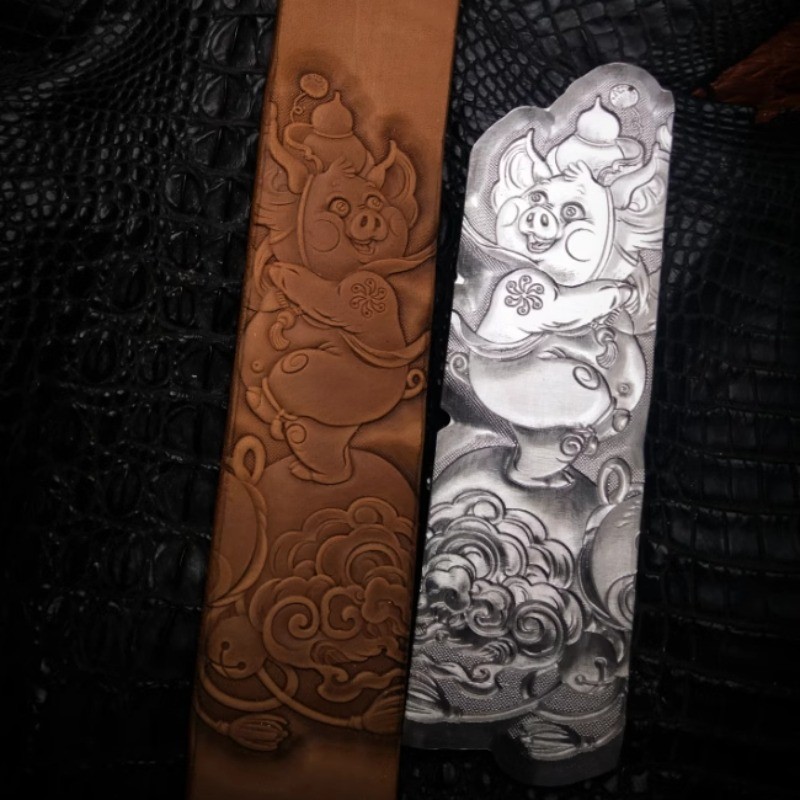 

1PC Animal Design Leather Embossing Mold 3D Leather Stamp Aluminum Alloy Belt Carving Pressing Stamper Craft Tool Puncher