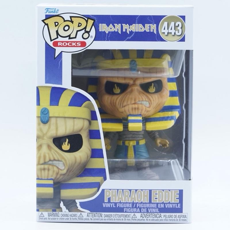 Funko Pop Pop Rocks 443 Iron Maiden Pharaoh Edie ORIGINAL Vynil Figure Singer Rock Band Music Collec