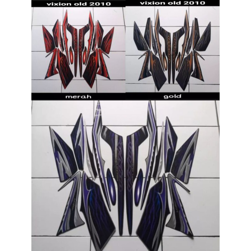 STICKER STRIPING LIS LES BODY MOTOR YAMAHA VIXION OLD  2010