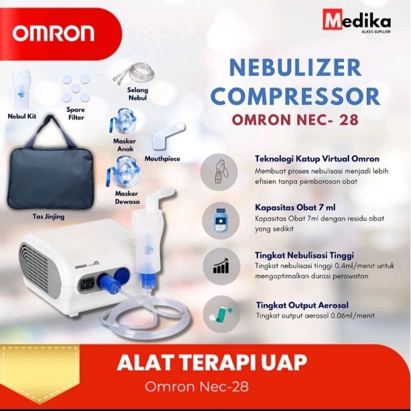 Nebulizer Omron NE-C28 / Compresor Nebulizer Original Omron NE-C28