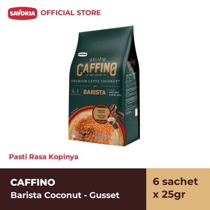 

Caffino Barista Coconut Gusset - Bubuk Kopi Instan 6 Sachet x 25g