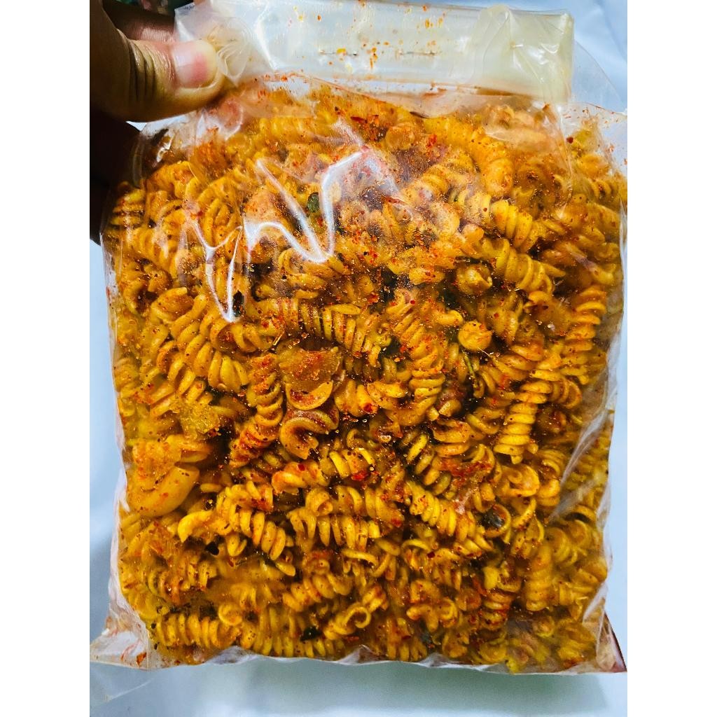 

makaroni spiral/makaroni kriwil pedas daun jeruk/original daun jeruk kemasan 500gr 250gr 100gr