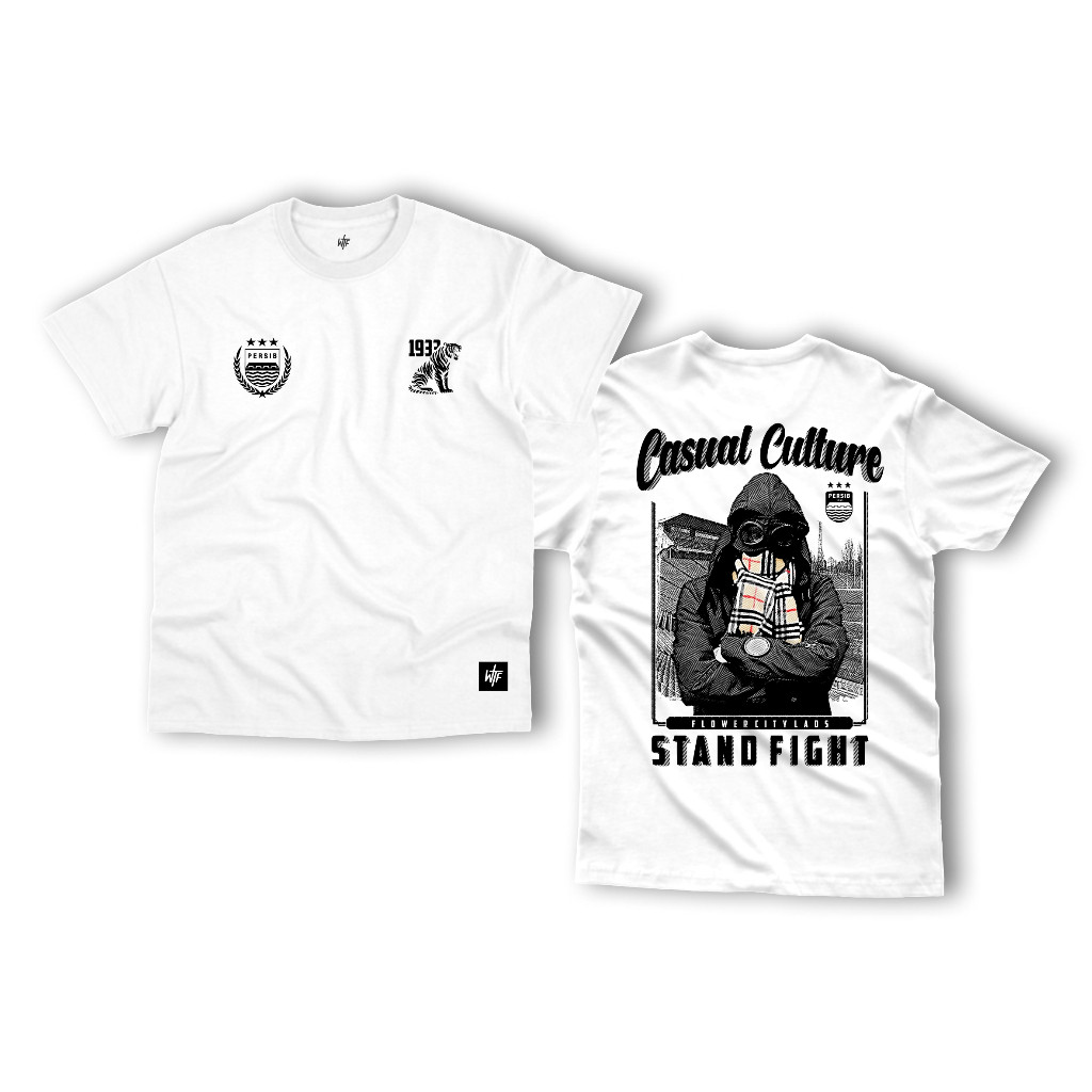 Kaos Distro Pria Suporter Bola - Casual Baju Persib Bandung