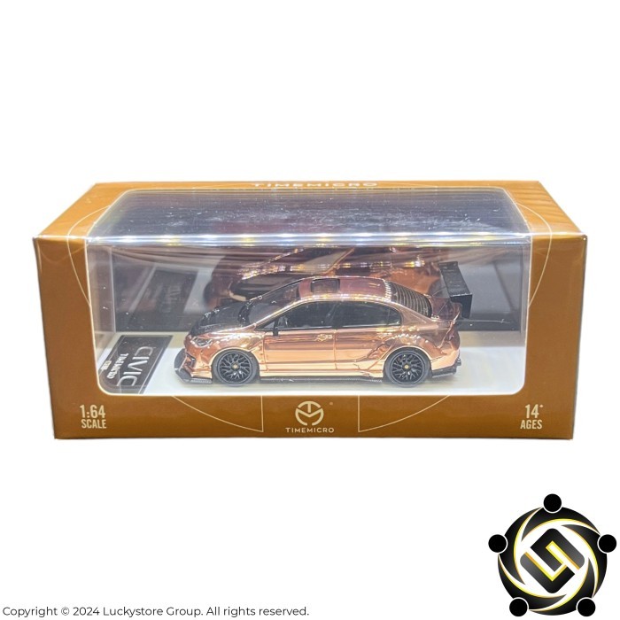 Time Micro 1:64 Honda Civic Type R FD2 Modified Rose Gold Limited