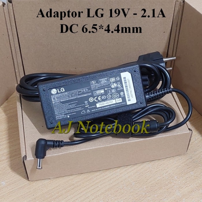 Adaptor Charger TV & Monitor Merk LG 19V - 2.1A DC 6.5*4.4mm -AJNB