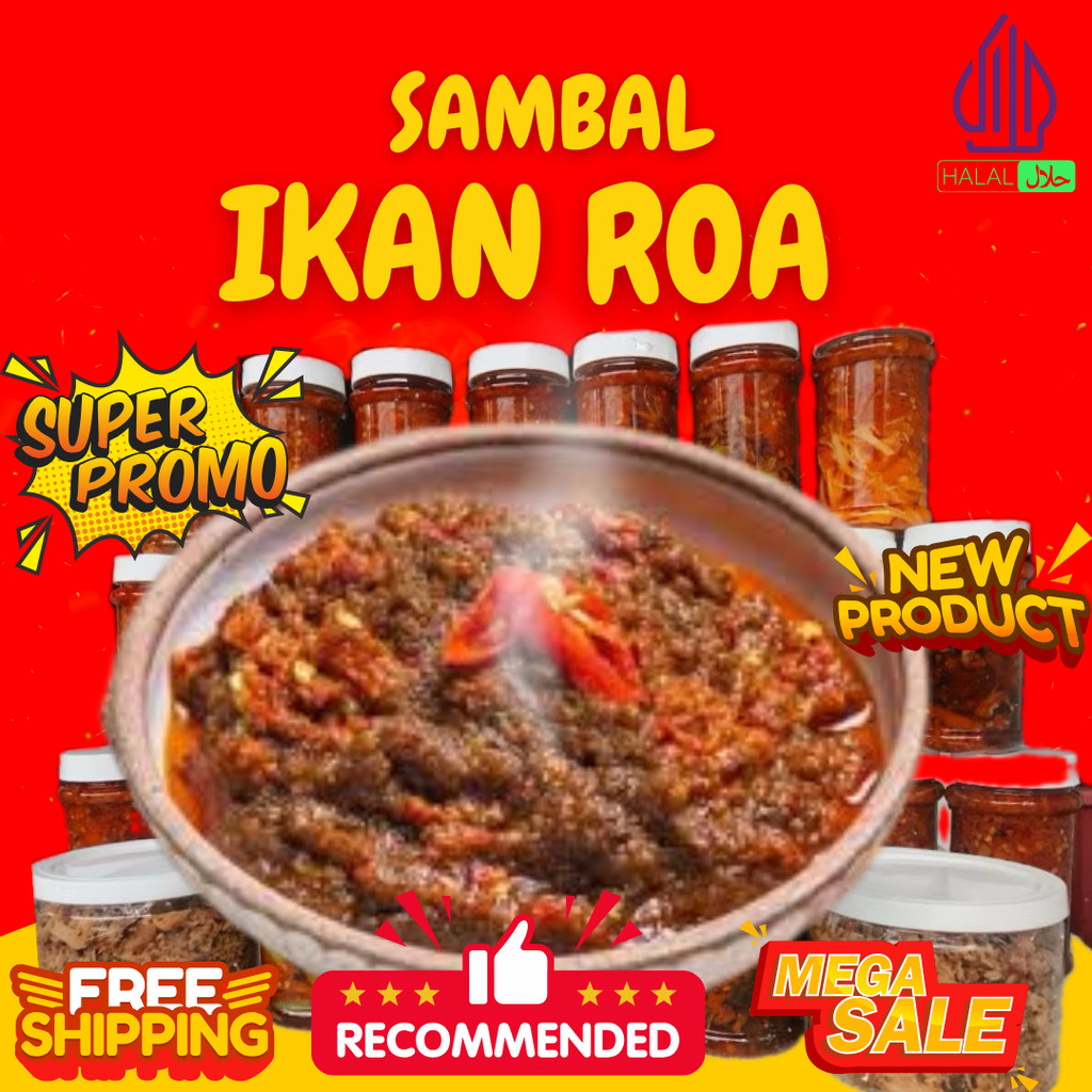 

Sambal Ikan Roa Asap 500 GRAM Cita Rasa Khas Manado nyambel