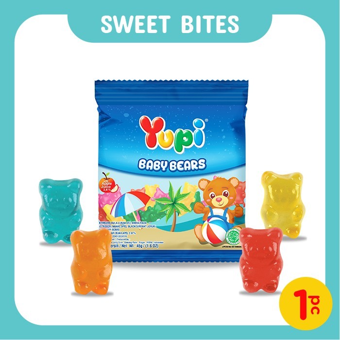 

Yupi Baby Bears Minibag 45 gr