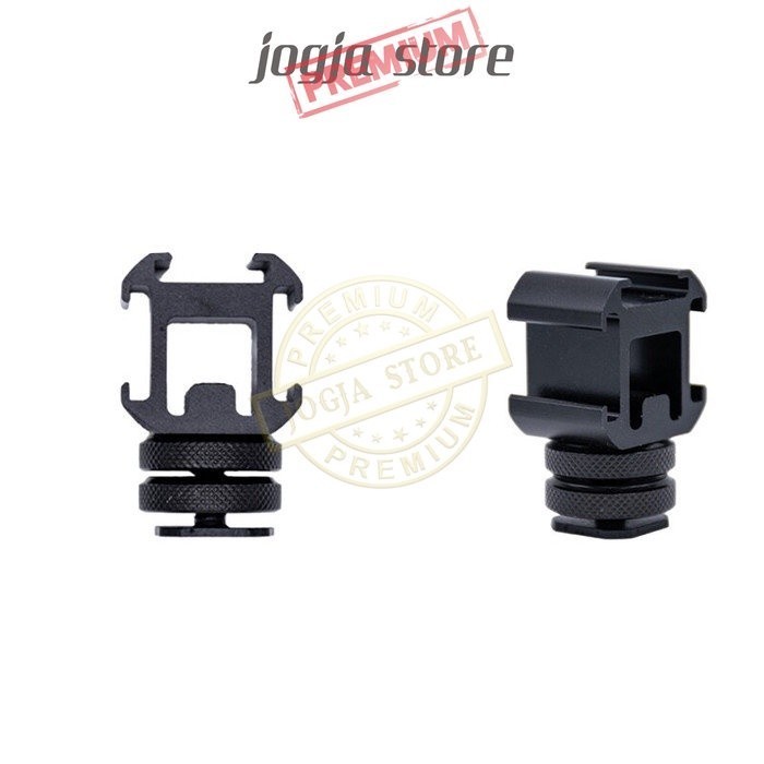 Hot Shoe Kamera 3 Head Extend Port Flash Bracket 3 Adapter Mount Screw