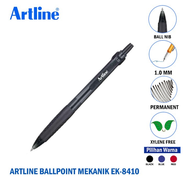 

ARTLINE RETRACTABLE BALLPOINT PEN EK-8410 1.0MM