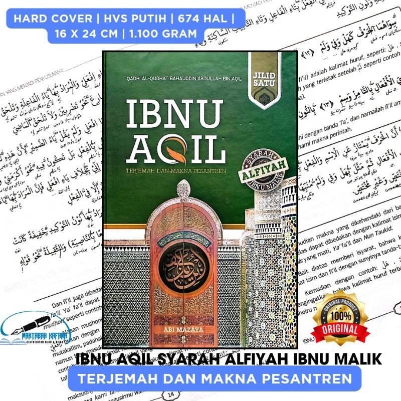 Original Ibnu Aqil Terjemah Dan Makna Pesantren Syarah Alfiyyah Ibnu Malik Jilid 1 - Terjemah Ibnu A