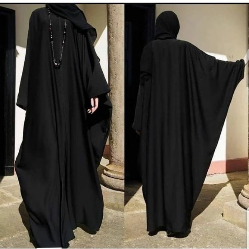ABAYA KOMBINASI KAFTAN POLOS