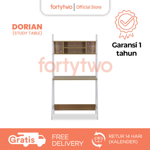 Fortytwo Meja Belajar/Kerja Dorian Minimalis dengan Laci Kecil