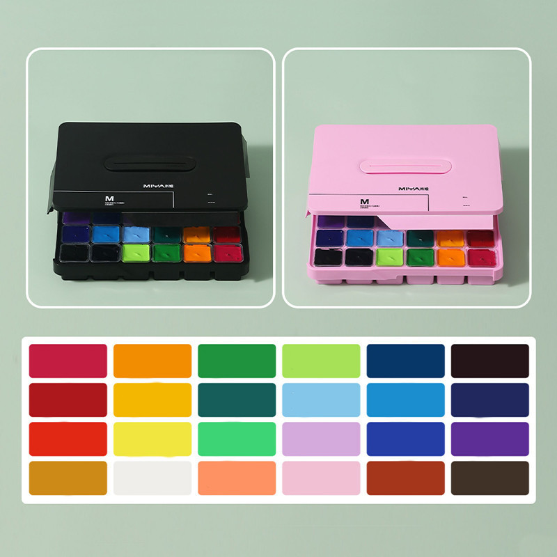 

mh Miya Gouache Gouache Set Cat 24/36 Warna 30ml Cat Untuk Cat Air Perlengkapan Seni Murid
