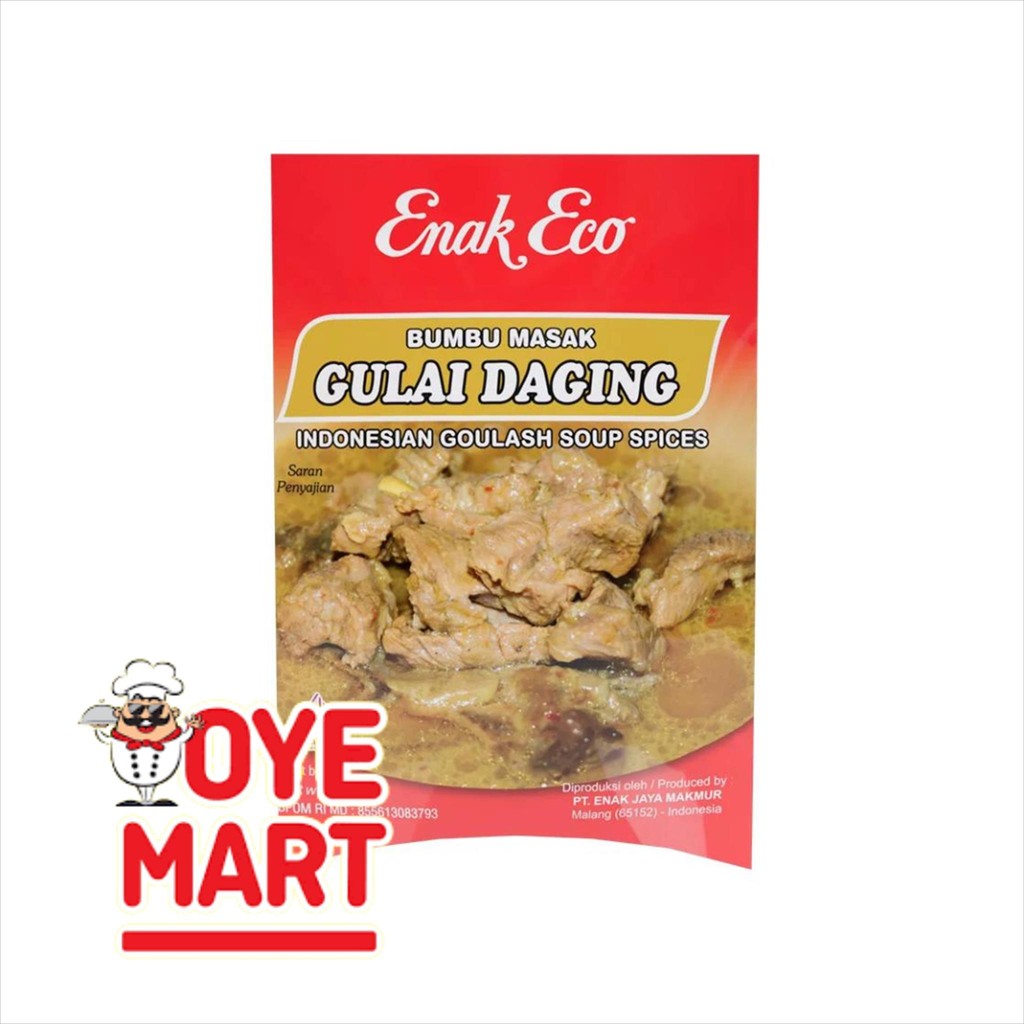 

ENAK ECO BUMBU MASAK GULAI DAGING 90GR/ BUMBU INSTAN