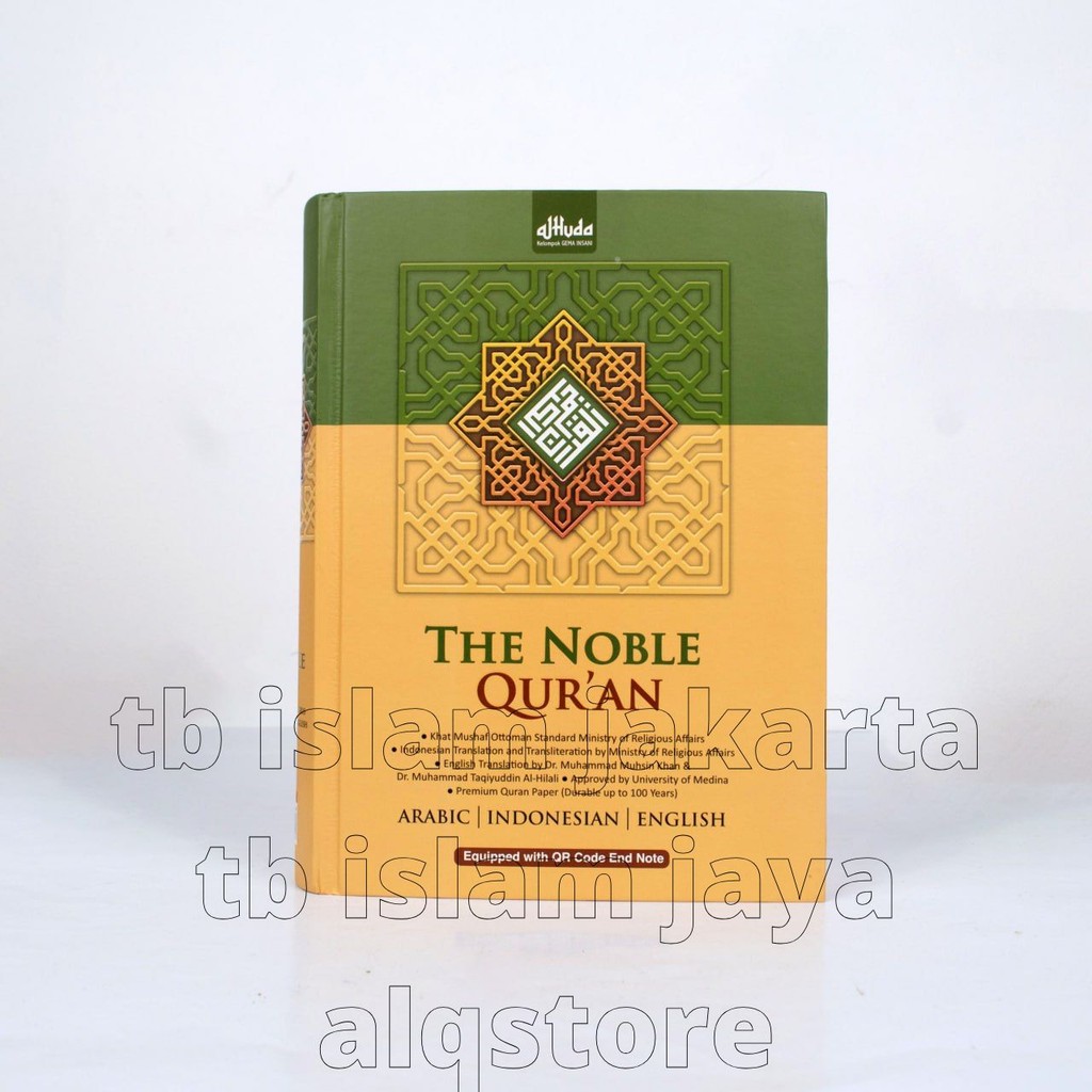 Al Quran 3 Bahasa The Noble Uk A5 Alquran Latin Alqur'an Terjemah Indonesia dan Inggris Al Qur'an Uk