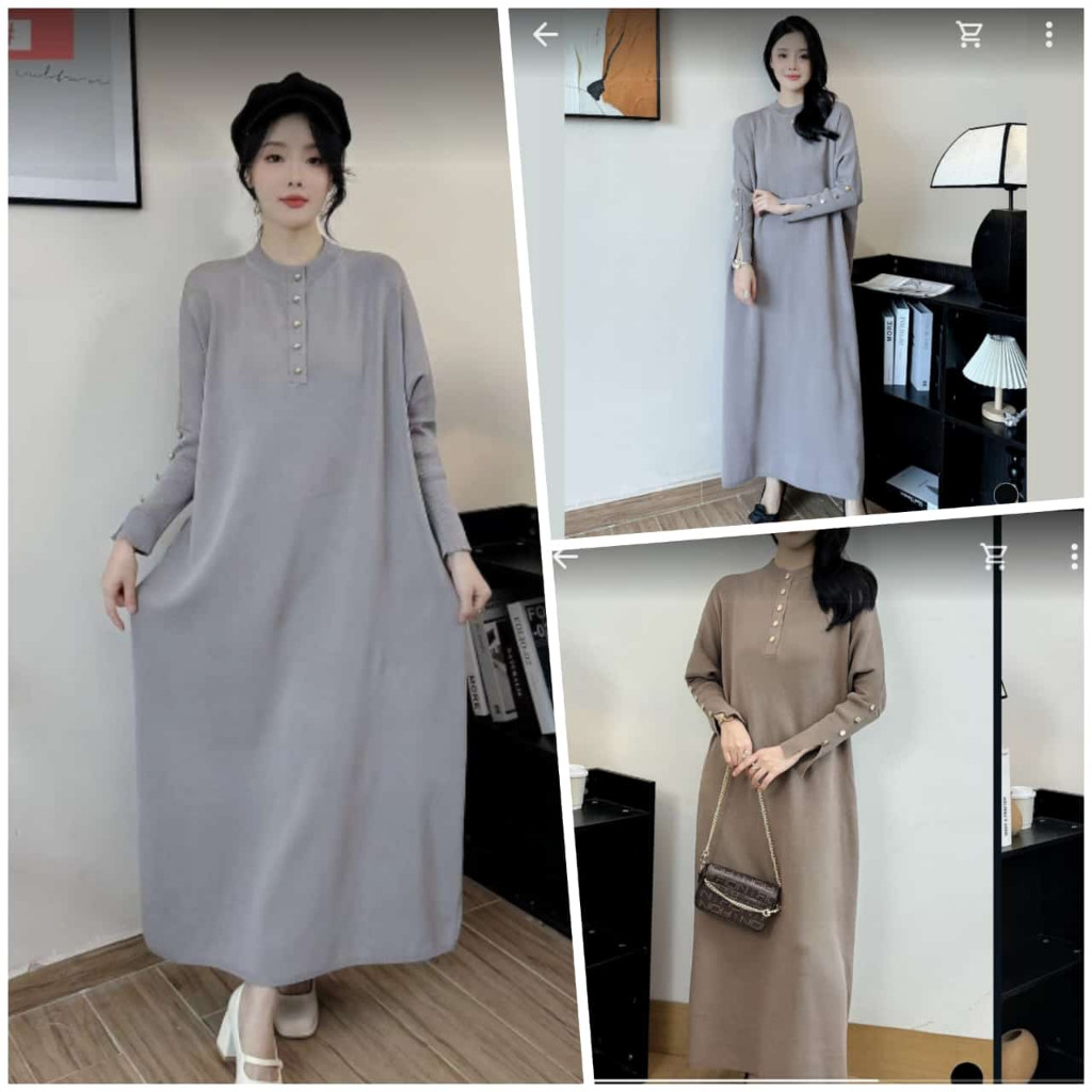 GAMIS Pinkdose Long Dress Import Premium / GAMIS WANITA / GAMIS WANITA PREMIUM / GAMIS PINGDOSE ORIG