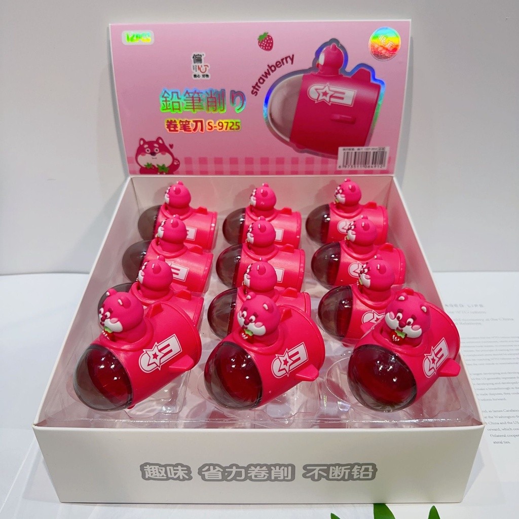 

( KYS ) SERUTAN PENSIL LOTSO PINK 2 LUBANG KARAKTER HELIKOPTER LUCU/ RAUTAN LOTSO STOBERY LUCU