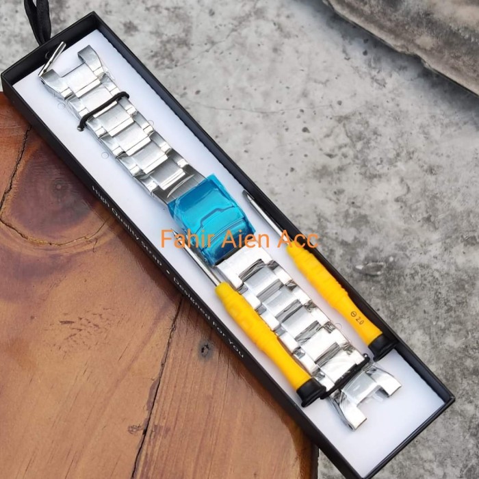 TALI JAM RANTAI GST 210 B100 S100 S110 S300 RANTE CASIO G-SHOCK GST210 - Silver