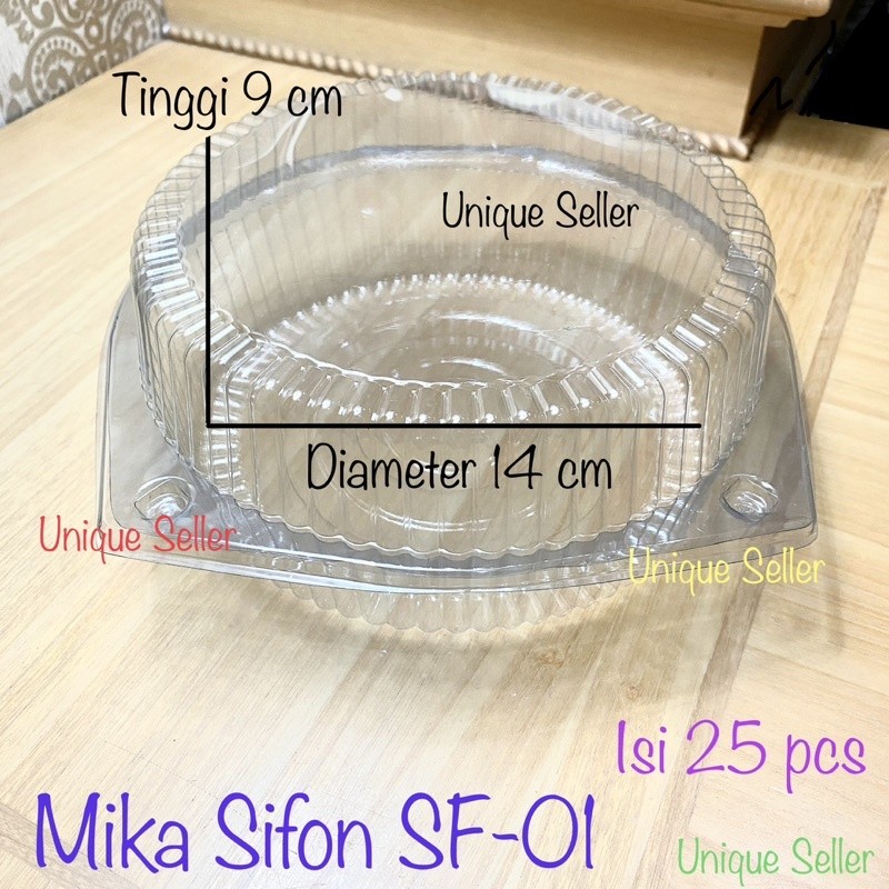 [Isi25] Mika Bolu Bulat Sifon 14 cm SF 01 Tinggi 9 Cm MKP / Mika MKP SF01 / Mika Bolu Bulat 14cm / M