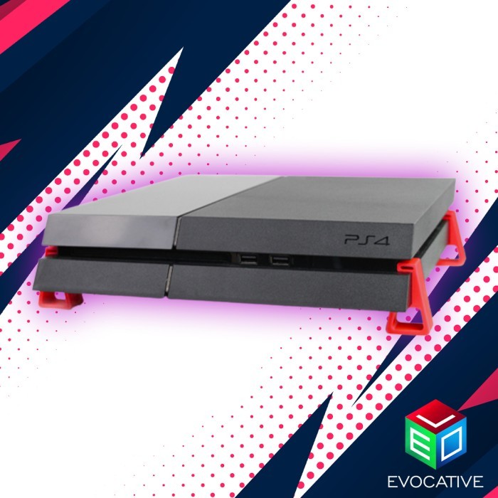 New Arrival stand ps4 pro slim ps4 fat 3d printing - Putih, Untuk PS4 Slim
