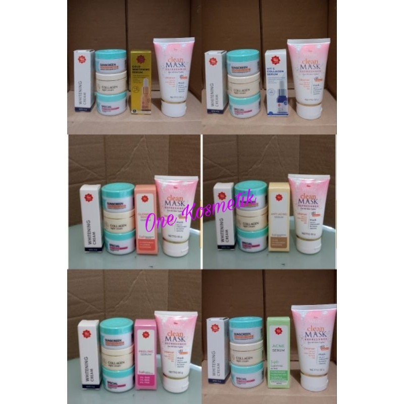 Viva Paket Anti Flek Noda Hitam | Paket Flek Glowing Serum Viva | Paket Perawatan Skincare | Serum G