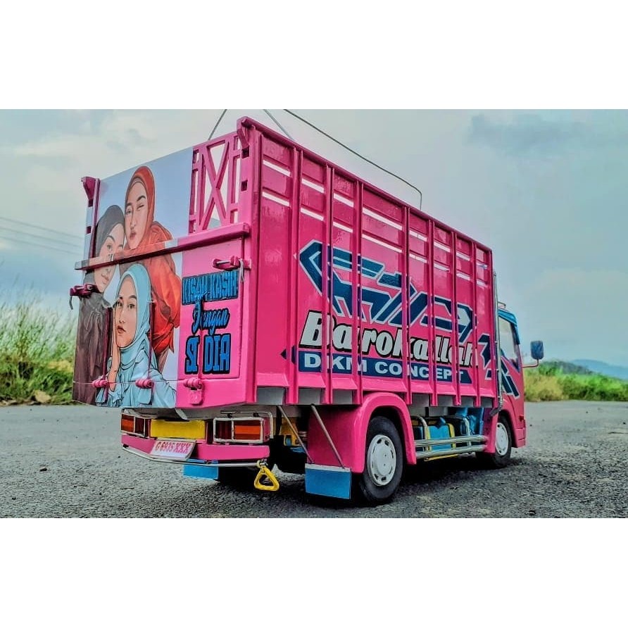Bayar di tempat promo mniatur truk oleng kayu asli ukuran jumbo truk oleng mainan anak full variasi 