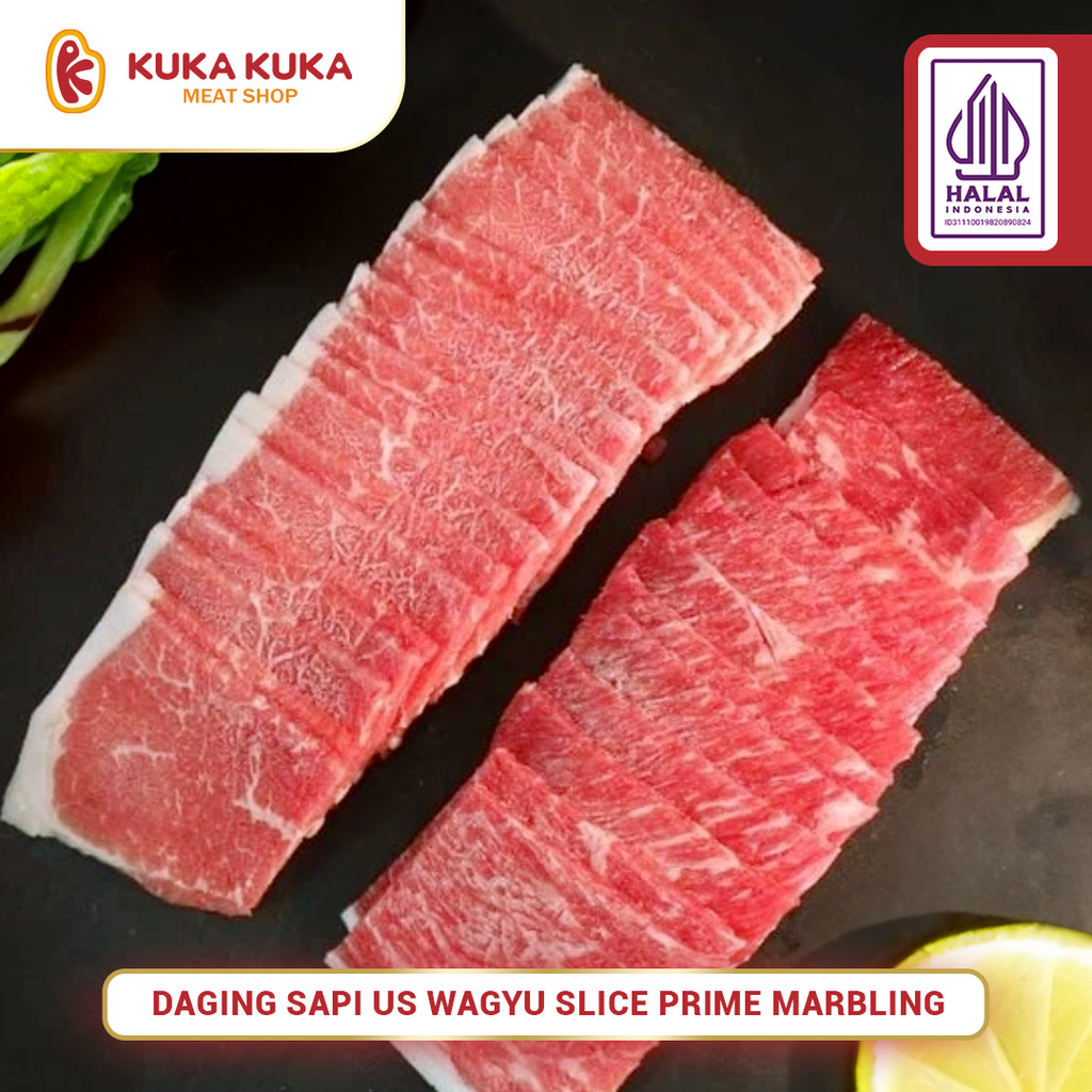 

Daging Sapi Us Wagyu Beef Slice Prime Marbling - 250gram