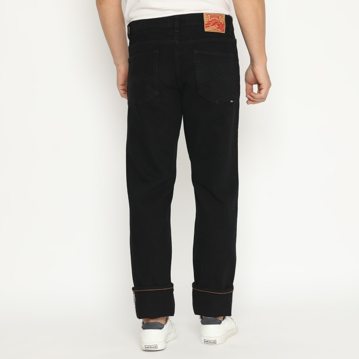 Papperdine 309 Black Straight Fit Celana Panjang Jeans Pria Denim - 33