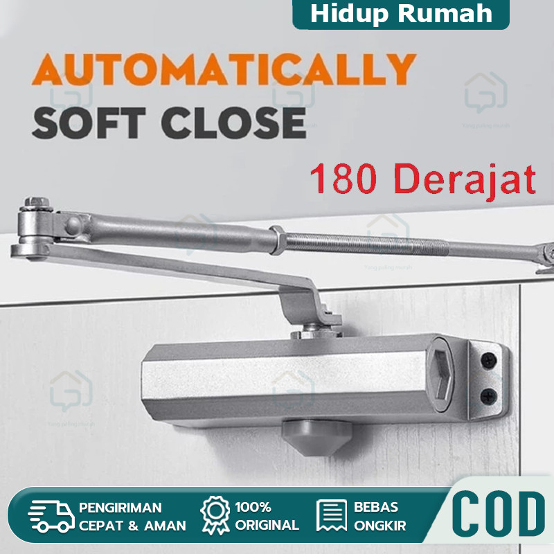 Door Closer / Penutup Pintu Besi / Aluminium /Kayu Otomatis Garansi Resmi Otomatis Door Closer Penut