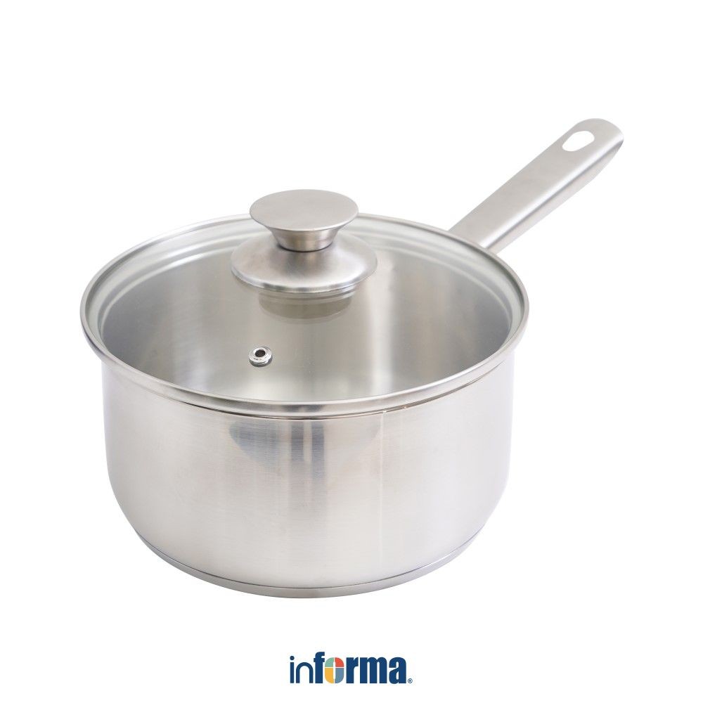 Informa Cooking Color 18 cm Lincoln Panci Saucepan Dengan Tutup Pot Masak Kuah Sup Perlengkapan Dapu